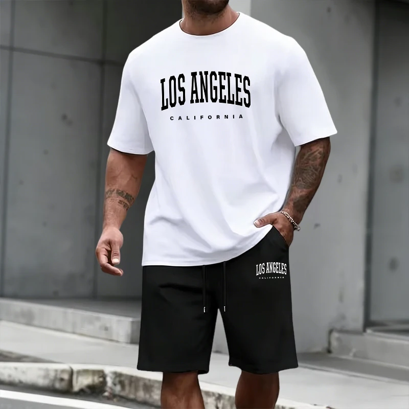 Quality Men'S Fashion - Men's Tracksuit Short Sleeve Top and