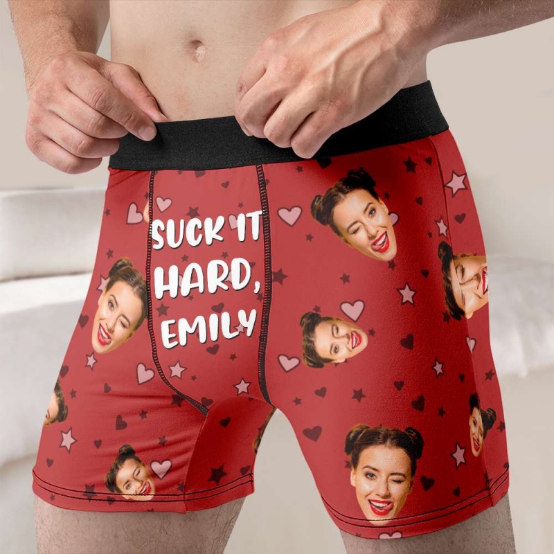 Men'S Fashion Underwear - Custom Photo & Name Men's Boxer