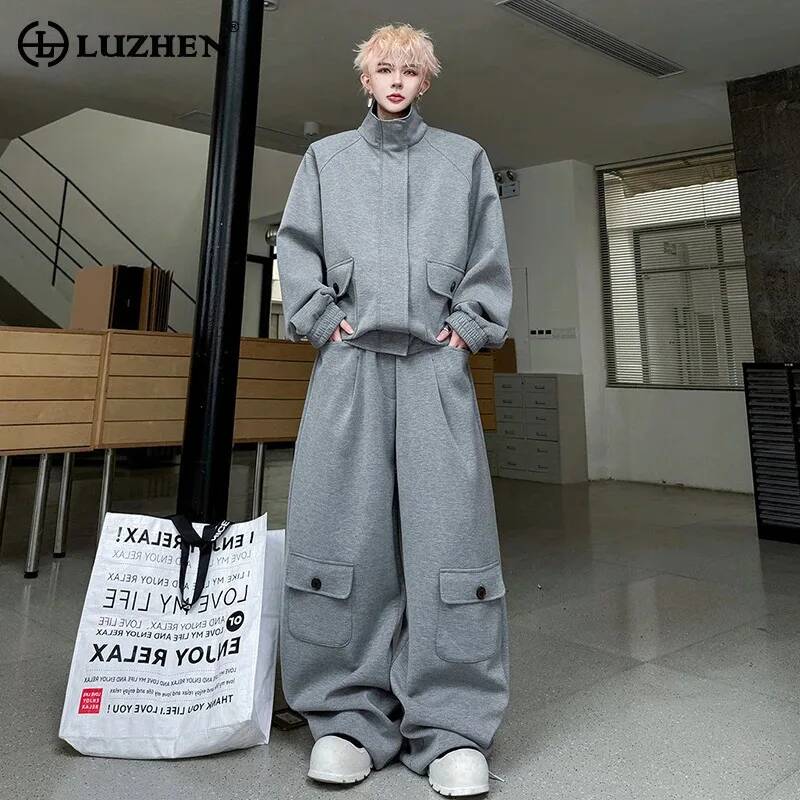 Men'S Fashion Color - LUZHEN Color Cardigan 2026 PU Leather