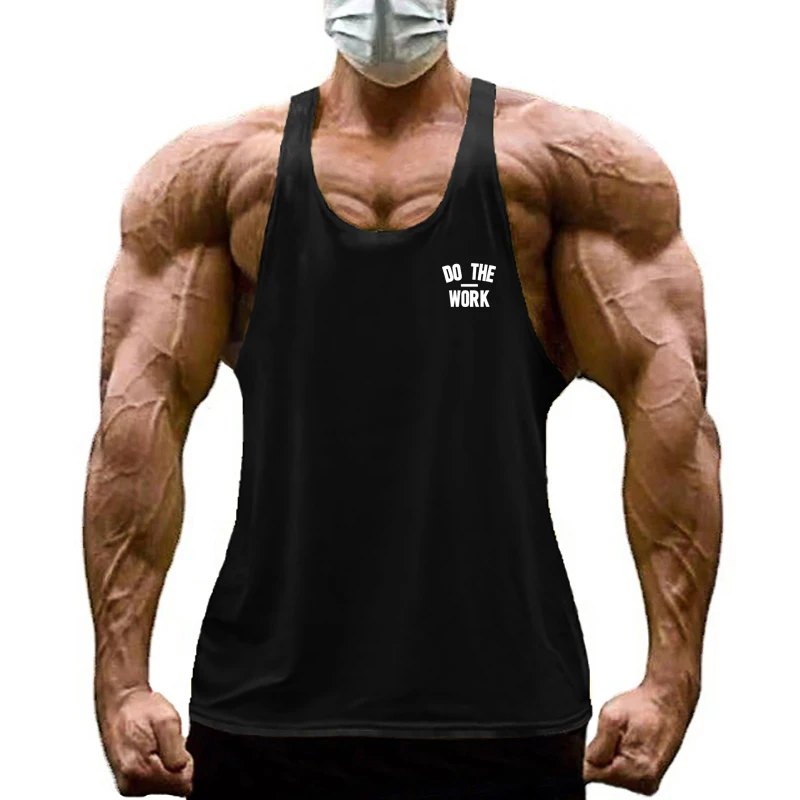 Muscle Tee Workout - Men's Cotton Sleeveless Tees Gym Bodybuilding