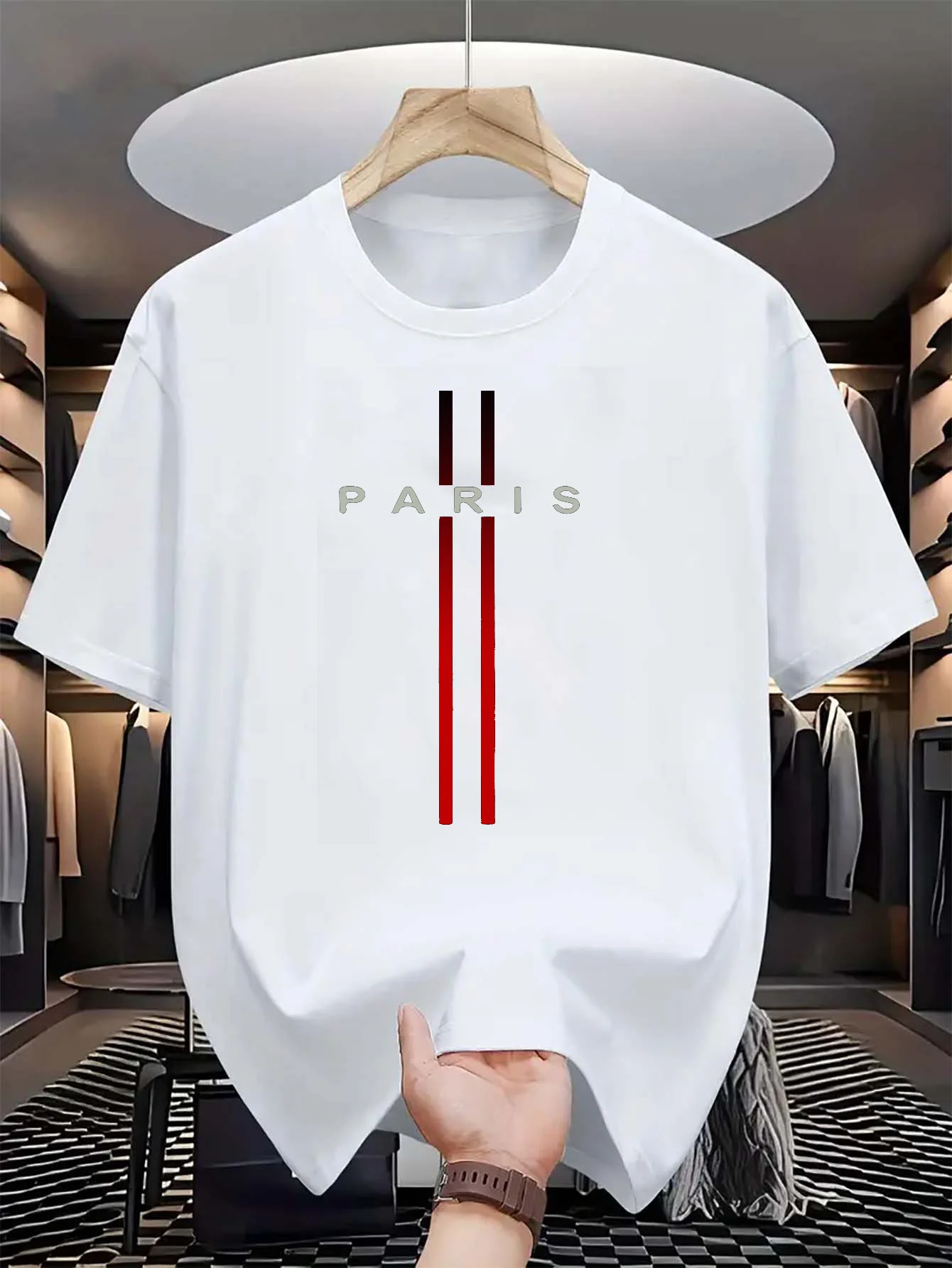 Paris Fashion Men - Men's 100% pure cotton summer casual