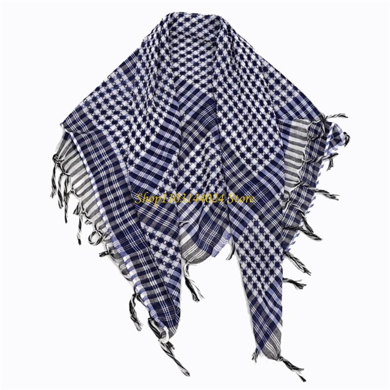 Men'S Fashion For Hot Weather - N5KE Classical Checkered Pattern Arabic Scarf