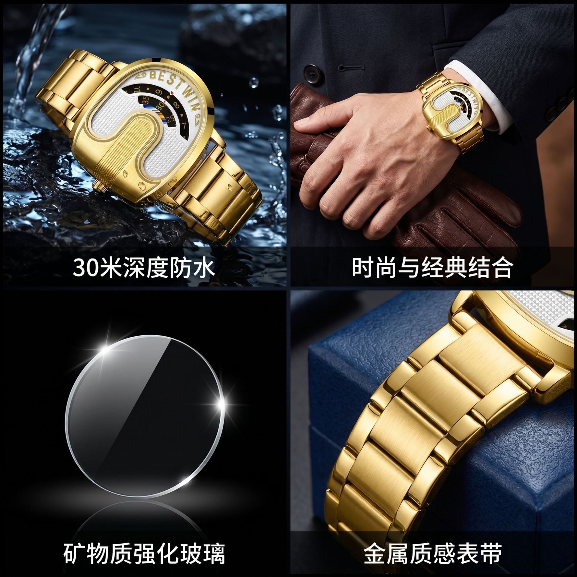 Gold Top Brand Luxury Men Watc - Men'S Fashion Luxury Brands review and price