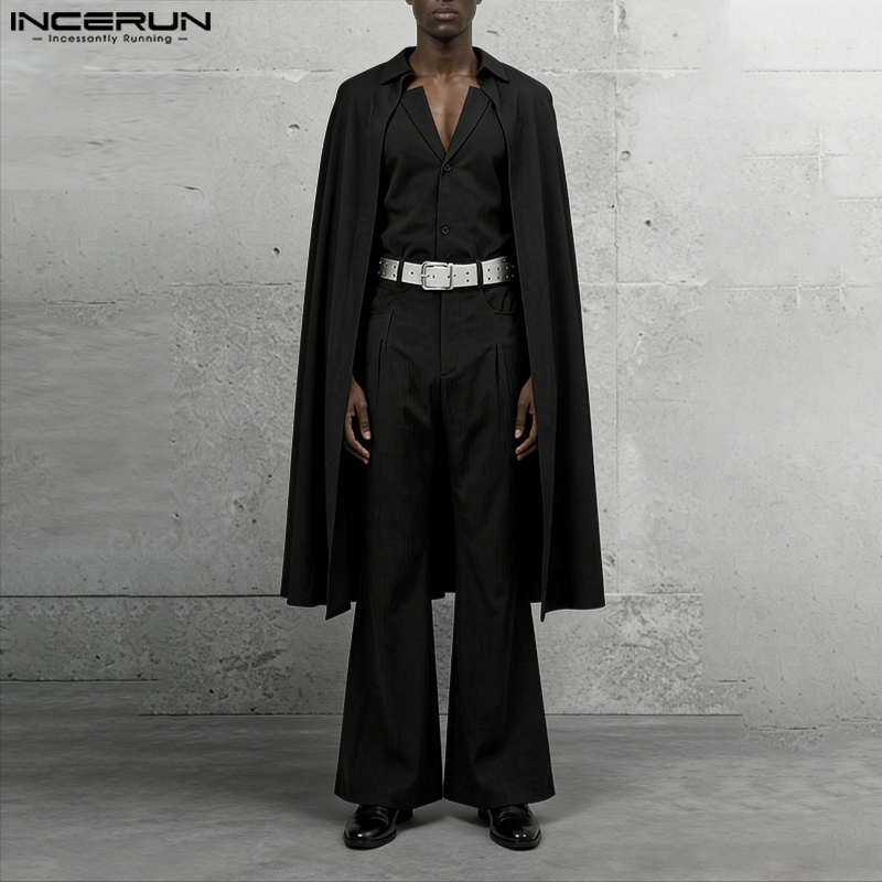INCERUN Men Sets Solid Color L - Men'S Fashion Color review and price