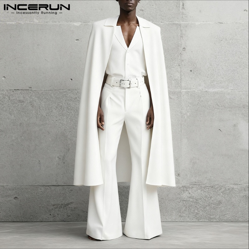 INCERUN Men Sets Solid Color L - Men'S Fashion Color review and price