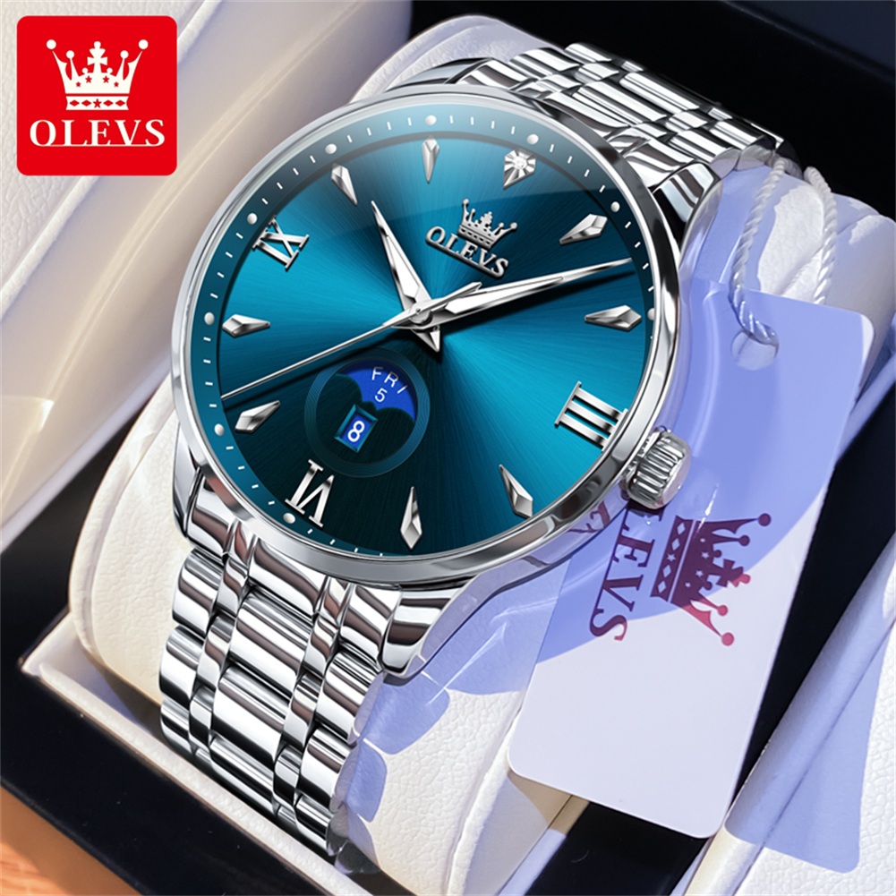 OLEVS Moon Phase men's watches - Men'S Fashion Luxury Brands review and price