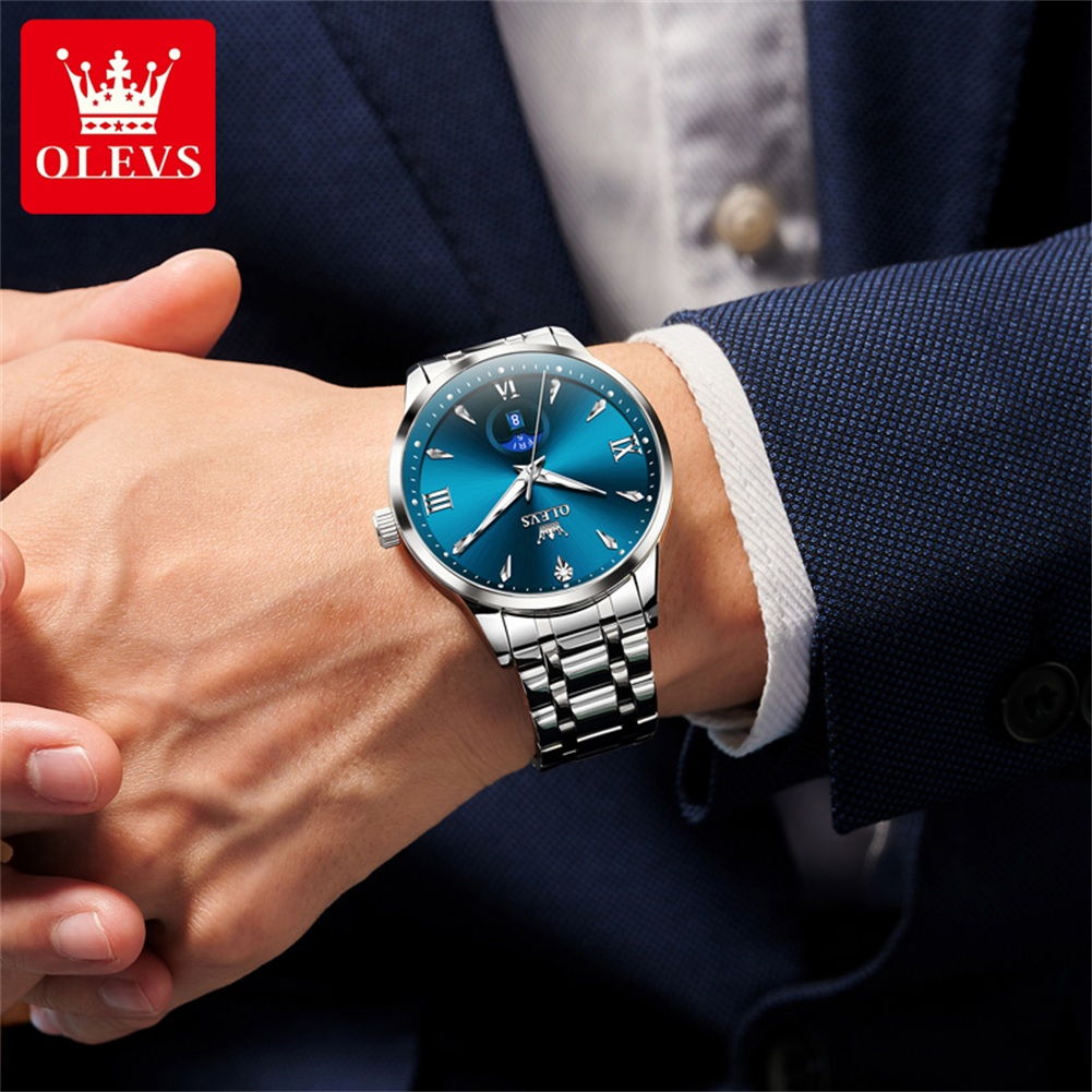 OLEVS Moon Phase men's watches - Men'S Fashion Luxury Brands review and price