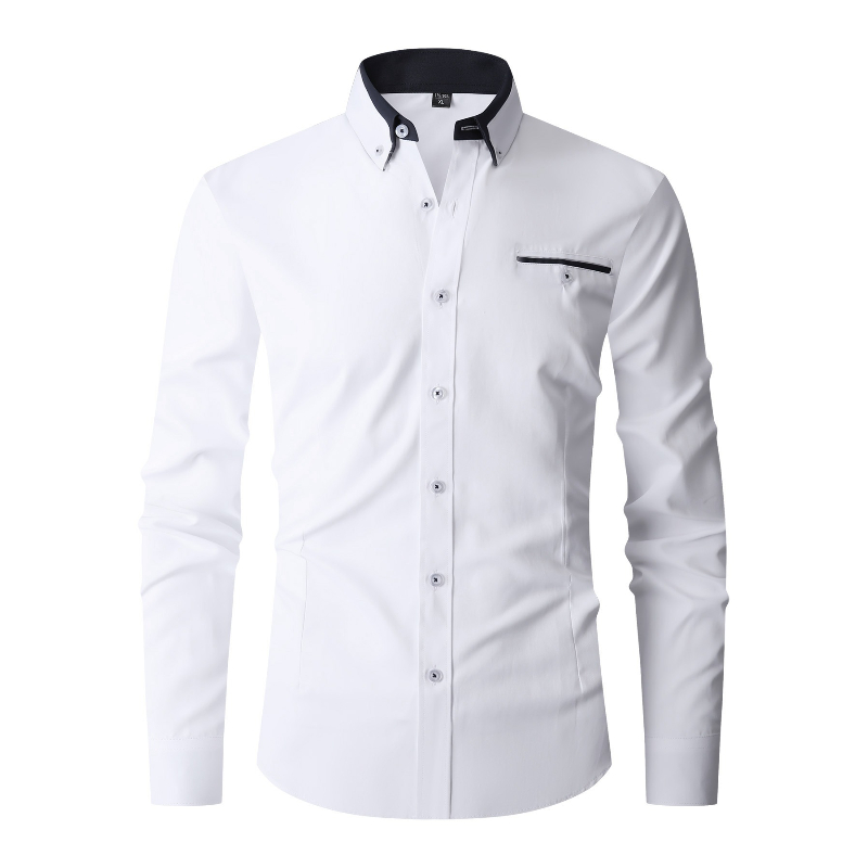 Men Formal Shirt Long Sleeve O - Men'S Fashion Color review and price