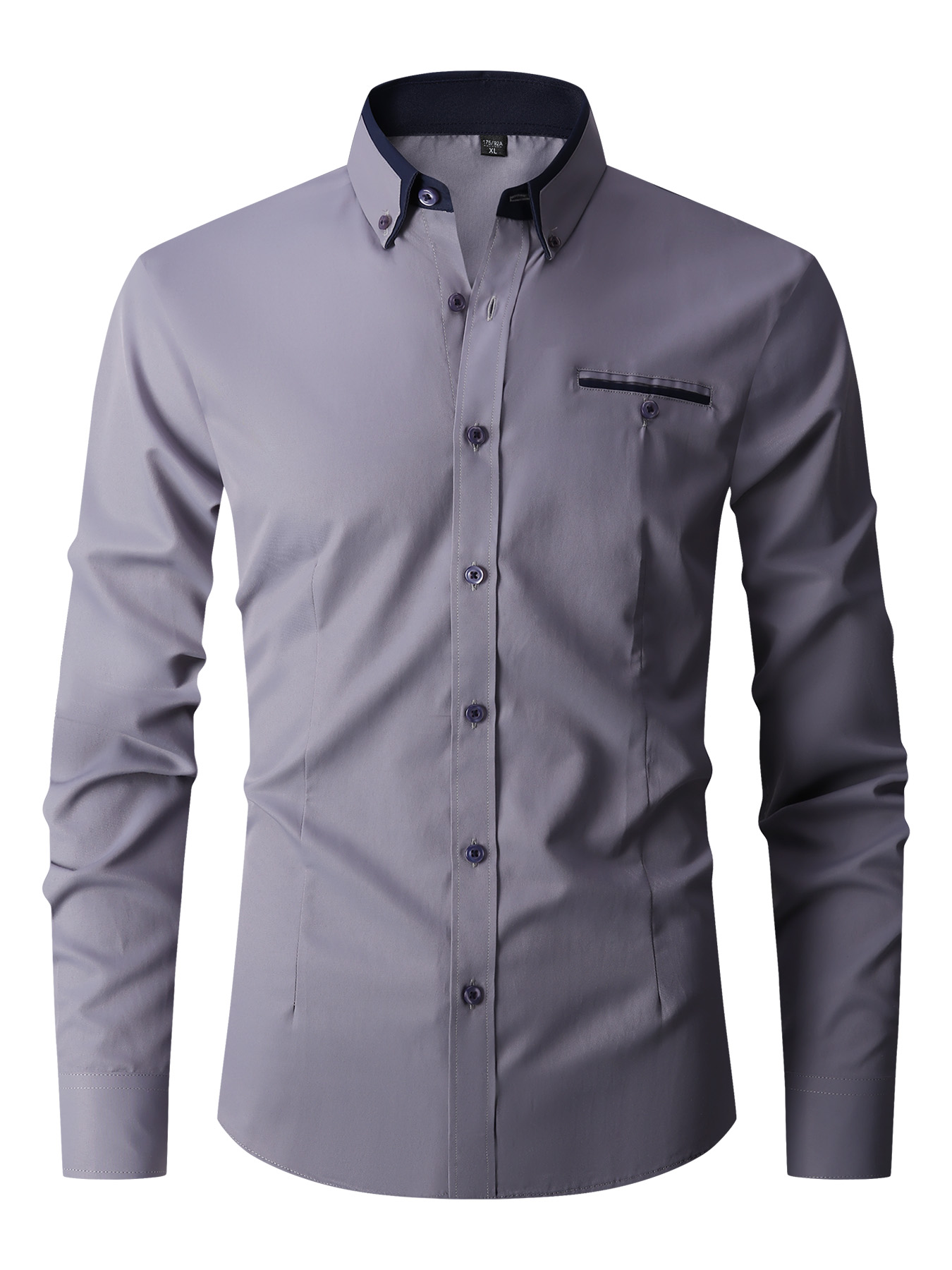 Men Formal Shirt Long Sleeve O - Men'S Fashion Color review and price