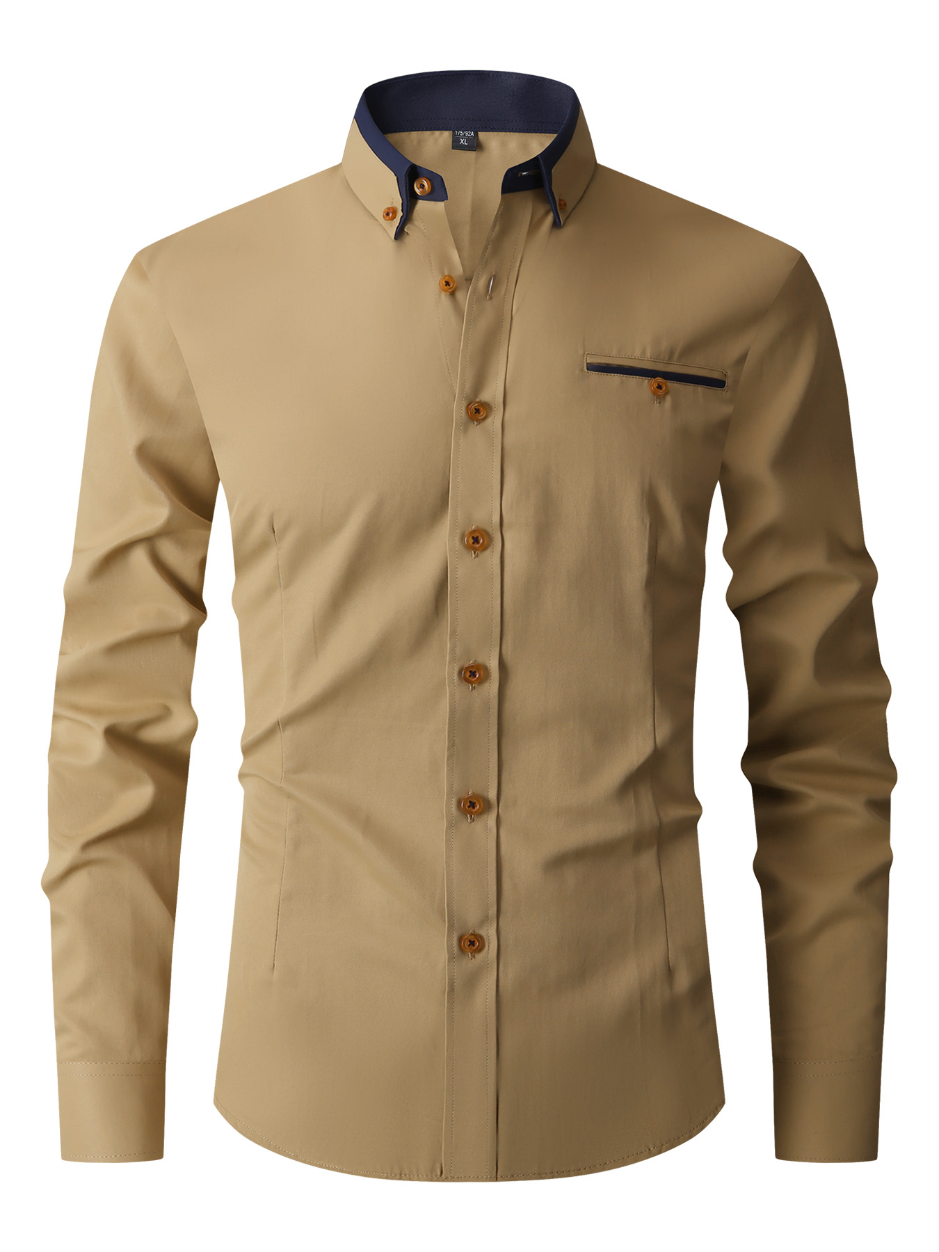 Men Formal Shirt Long Sleeve O - Men'S Fashion Color review and price