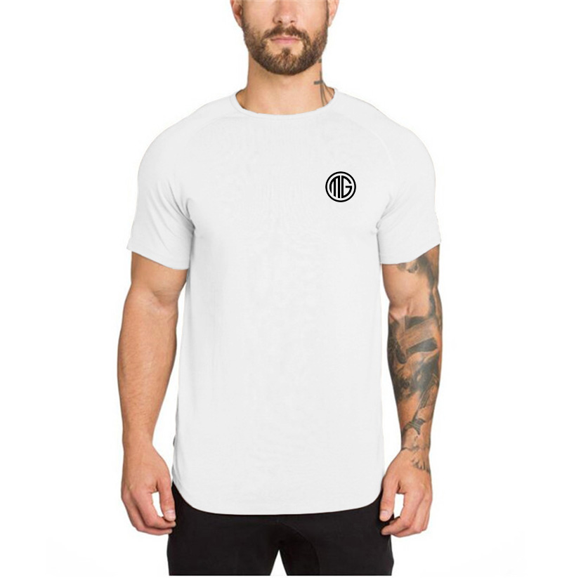 Summer Men Short Sleeve Cotton - Muscle Tee Workout review and price