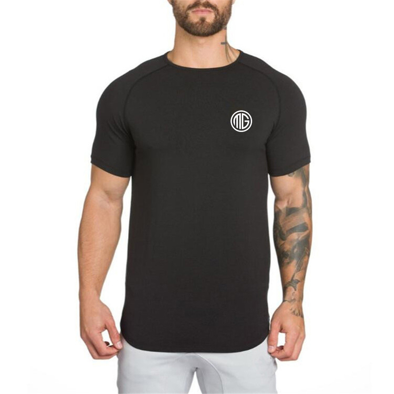 Summer Men Short Sleeve Cotton - Muscle Tee Workout review and price