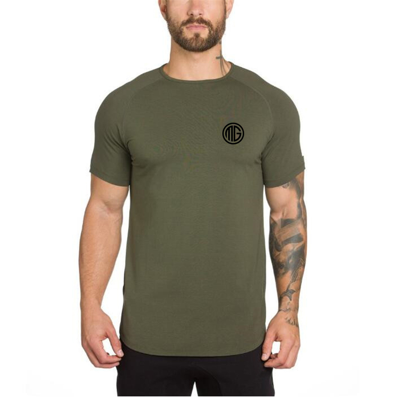 Summer Men Short Sleeve Cotton - Muscle Tee Workout review and price