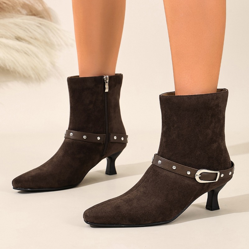New Winter Suede Women High Bo - Men Fashion Elegant review and price