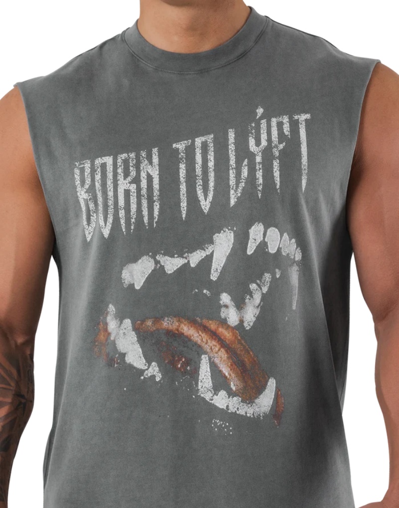 LYFT Summer Men's Washed Cotto - Muscle Tee Workout review and price