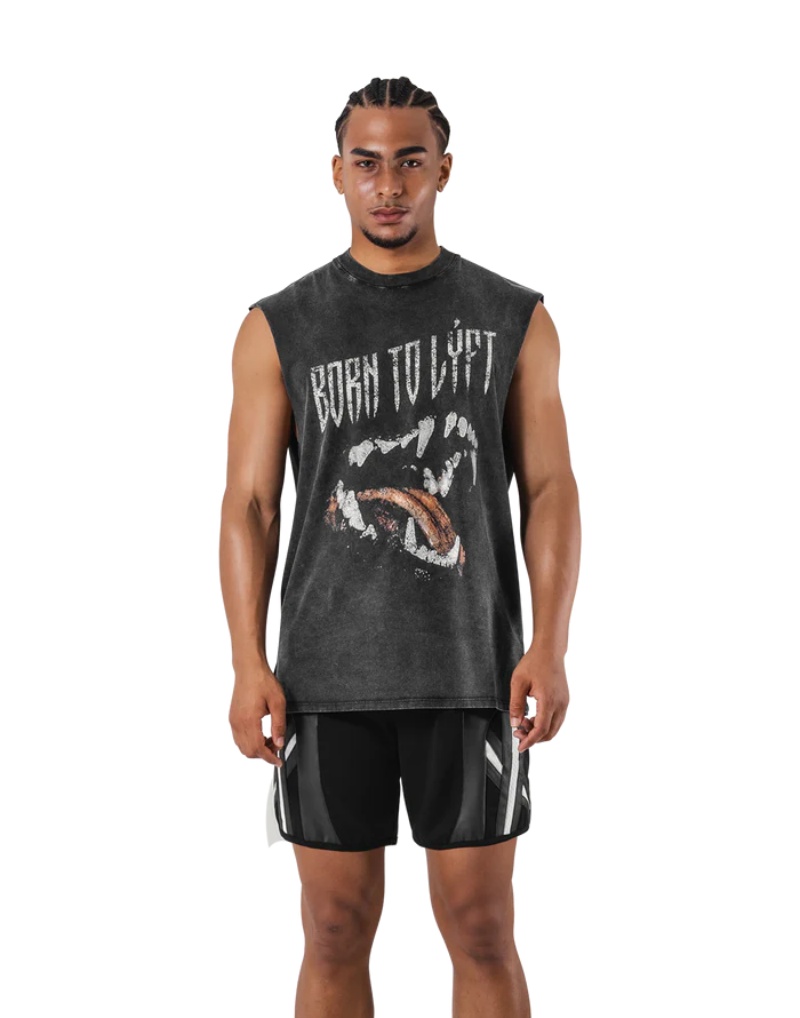 LYFT Summer Men's Washed Cotto - Muscle Tee Workout review and price