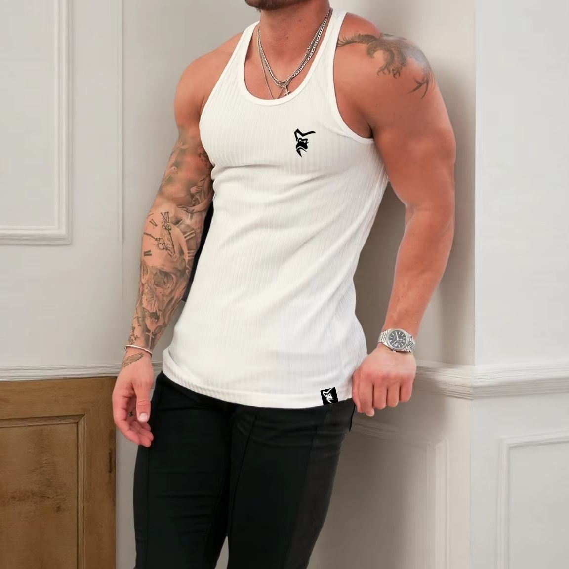 NEW Men's Quick Dry Running Ta - Muscle Tee Workout review and price