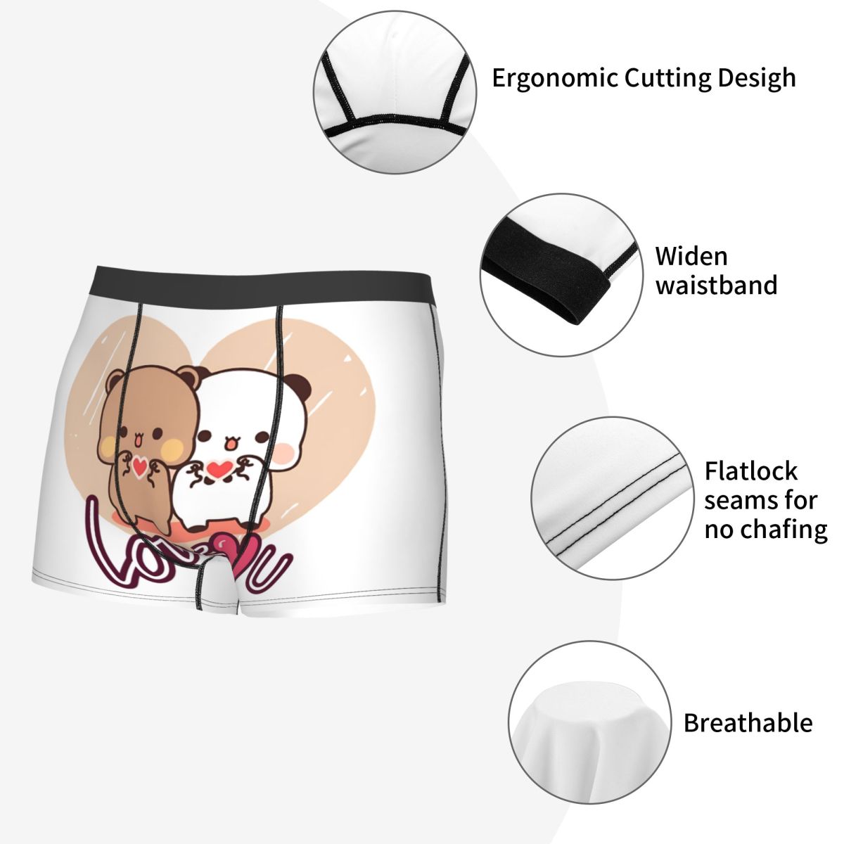 Fashion Panda And Brownie Boxe - Men'S Fashion Underwear review and price