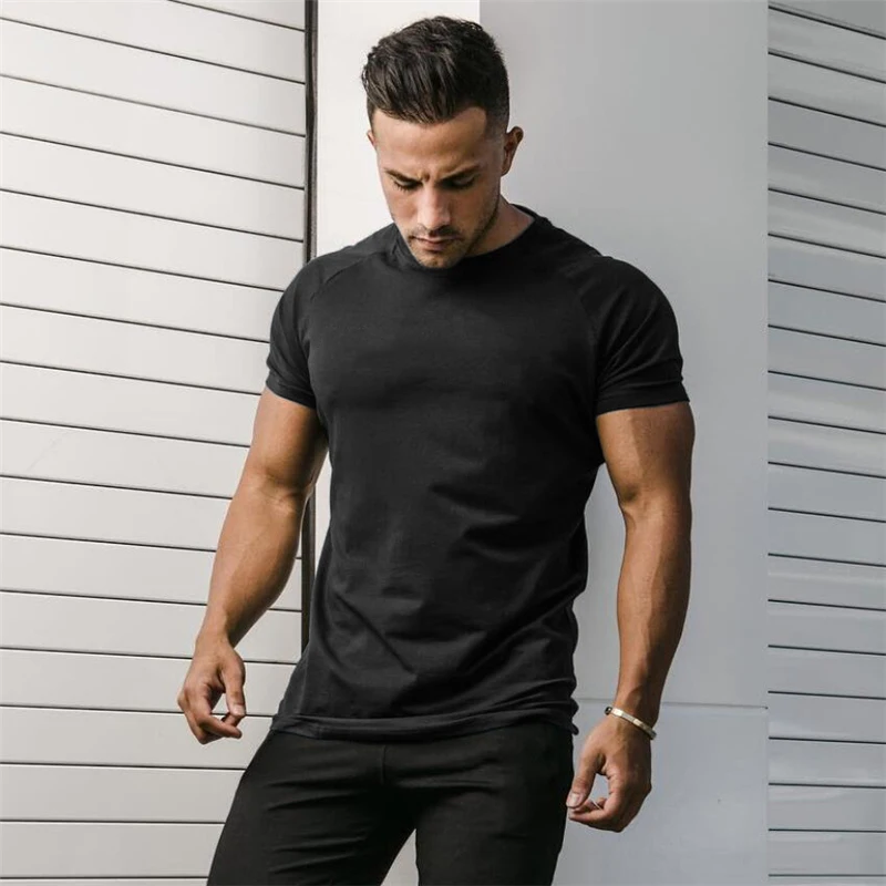 Plain Summer Cotton Breathable - Muscle Tee Workout review and price