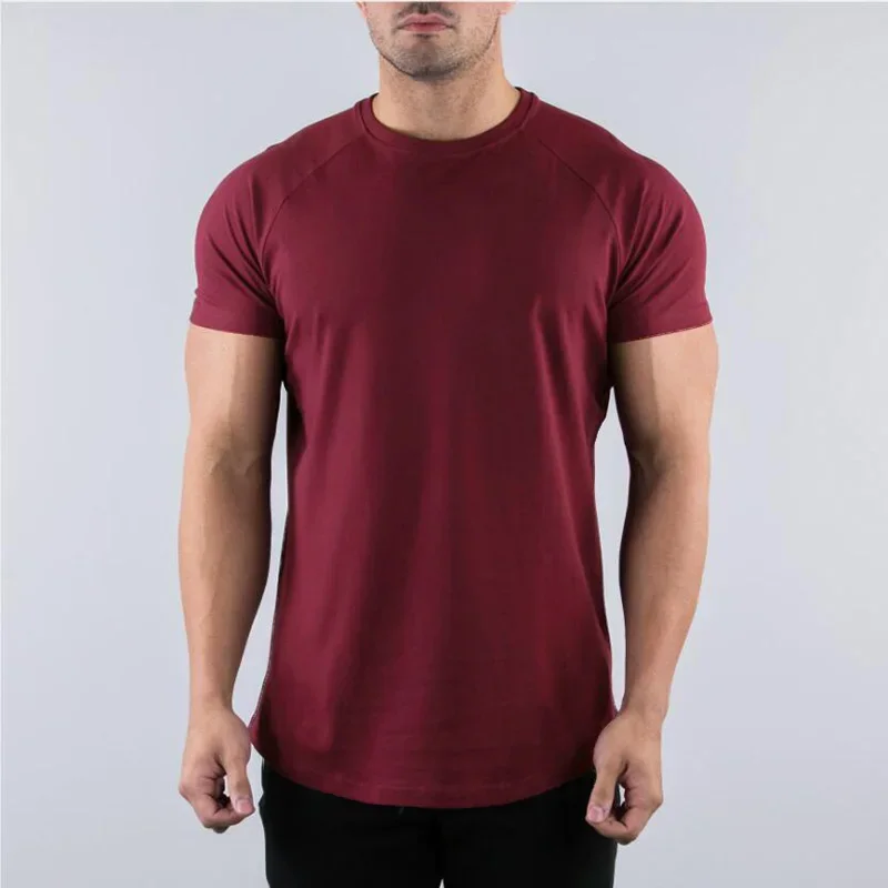 Plain Summer Cotton Breathable - Muscle Tee Workout review and price
