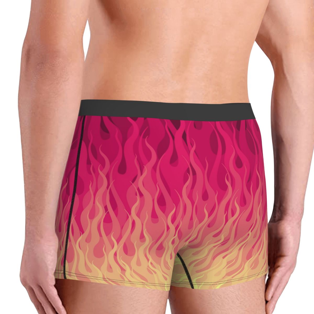 Custom Pink Burning Flames Fir - Men'S Fashion Underwear review and price
