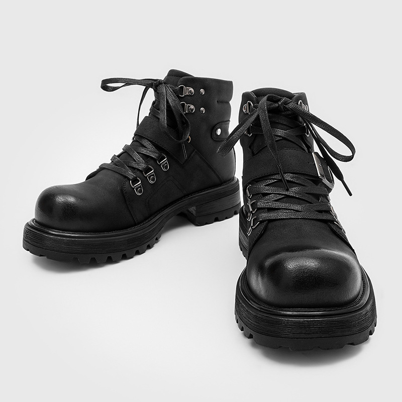 Brand Men Leather Boots Motorc - Men'S Fashion Luxury Brands review and price