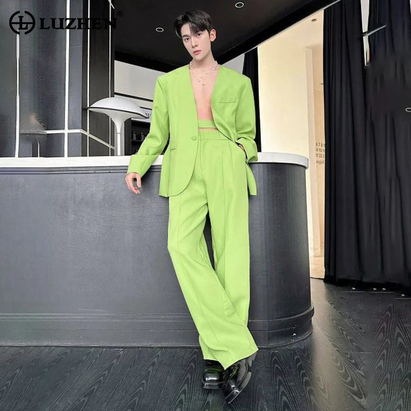 LUZHEN 2026 Spring New Solid C - Men'S Fashion Color review and price