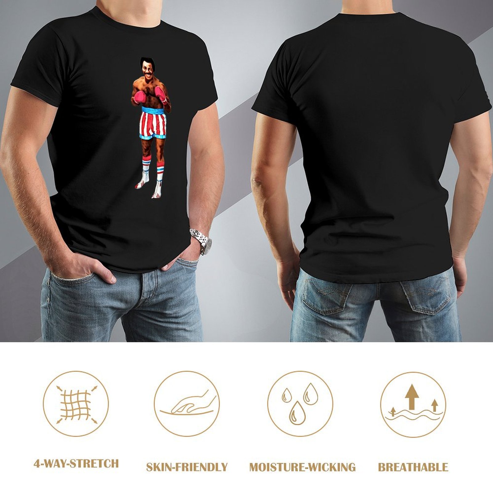 Carl Weathers Apollo Creed T-S - Men'S Fashion For Hot Weather review and price