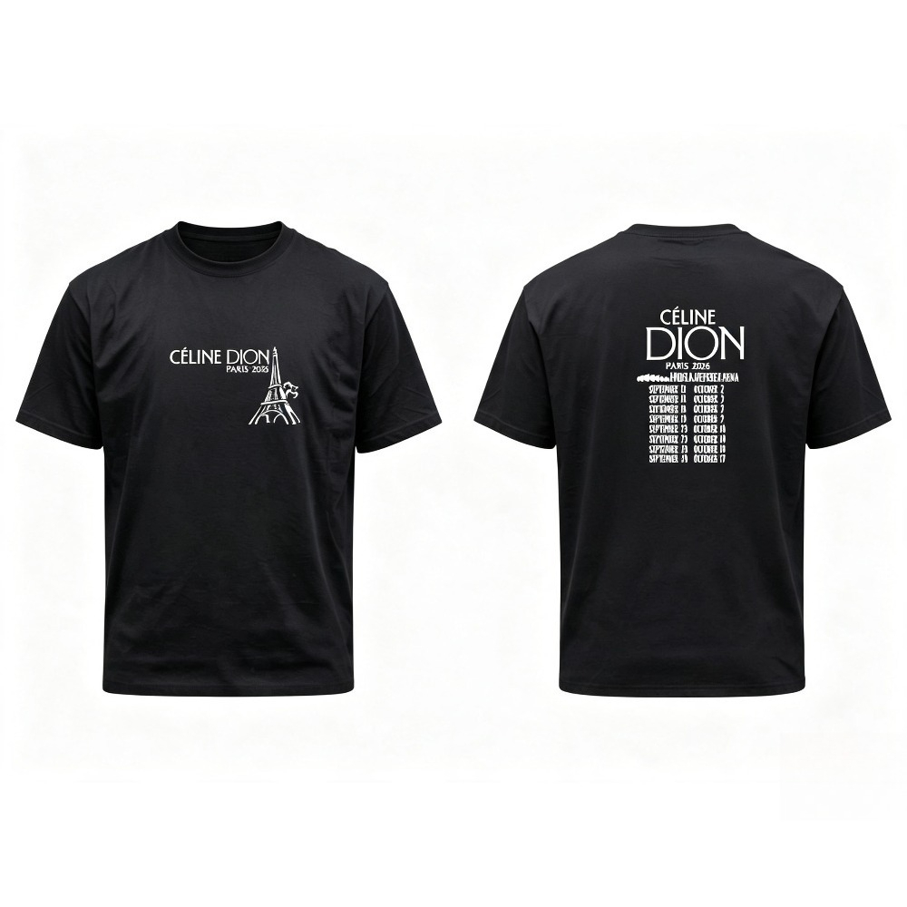 Celine Dion Paris 2026 Tour T- - Paris Fashion Men review and price