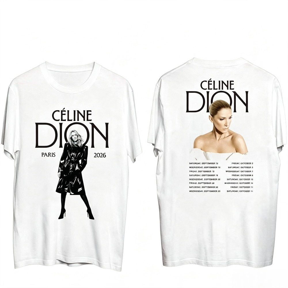 Celine Dion Paris 2026 Tour T- - Paris Fashion Men review and price
