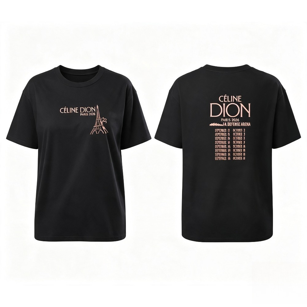 Celine Dion Paris 2026 Tour T- - Paris Fashion Men review and price