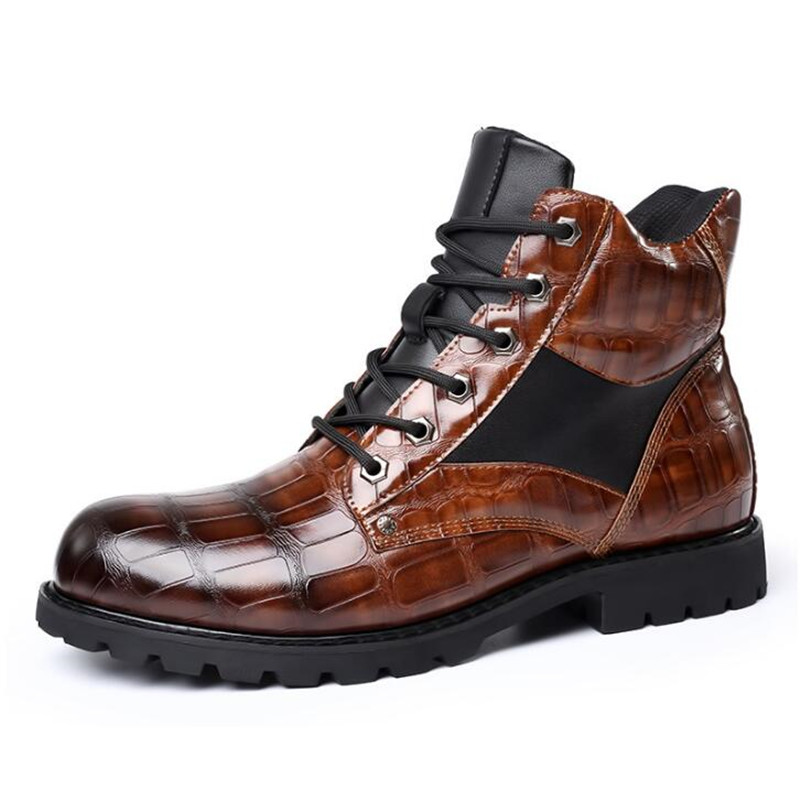 Brand Men Boots Grid Pattern S - Men'S Fashion Luxury Brands review and price