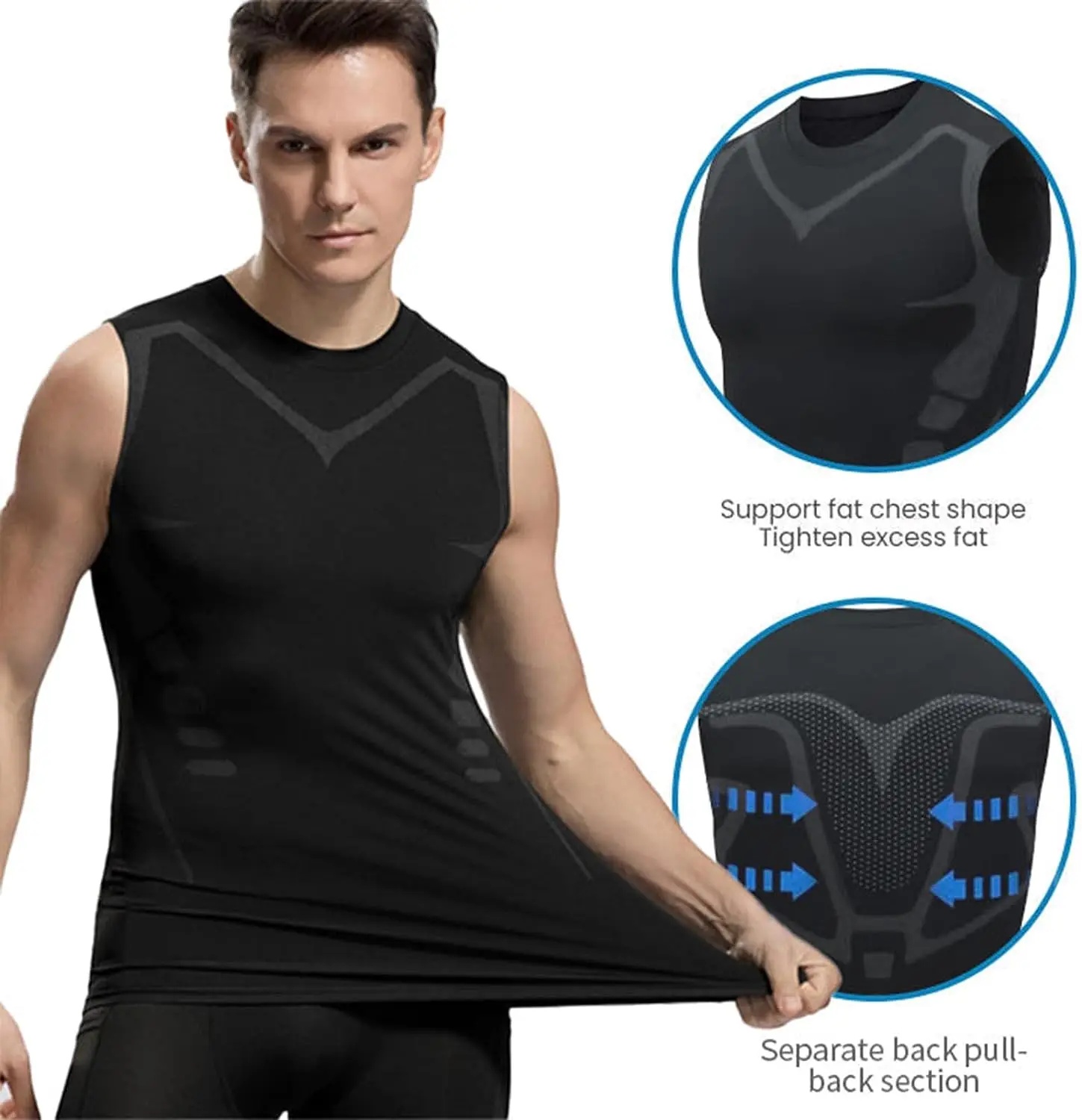 Compression Tank Top Mens Gym  - Muscle Tee Workout review and price