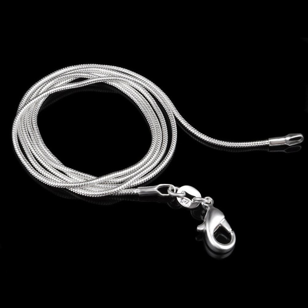 Snake Chain Necklace Silver Pl - Men Fashion Elegant review and price