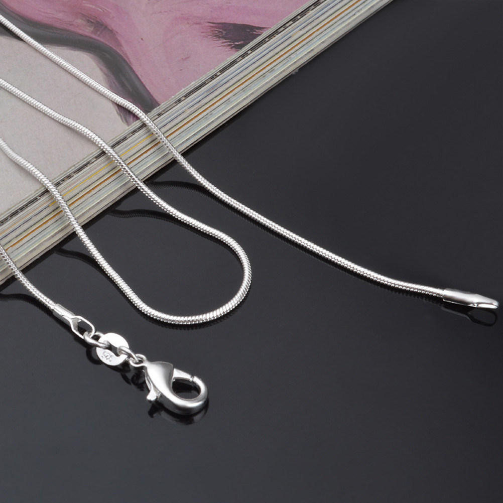 Snake Chain Necklace Silver Pl - Men Fashion Elegant review and price