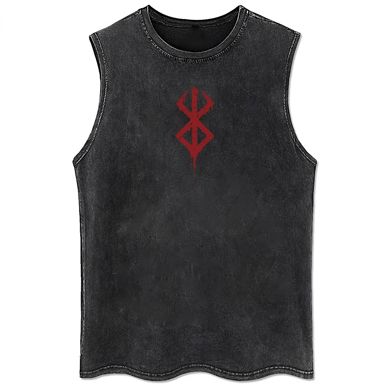Summer Men's Retro Printed Was - Muscle Tee Workout review and price